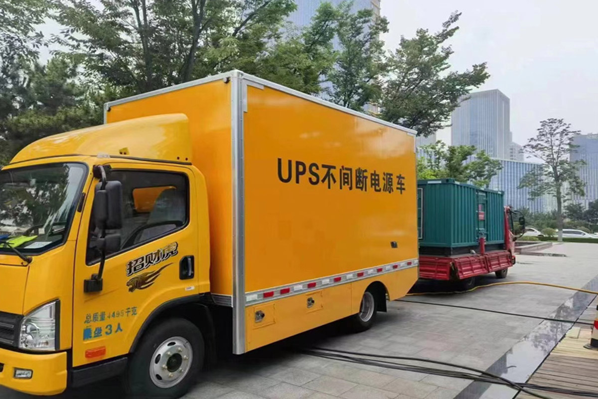 潜江发电机租赁施工现场
